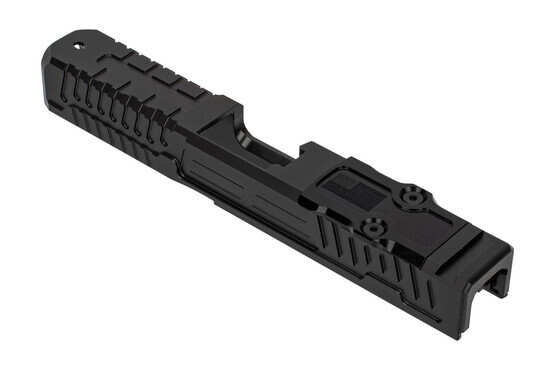 Faxon Firearms Patriot Glock 19 slide features a heavy duty black DLC finish